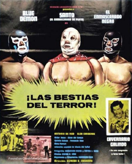 Las bestias del terror - Mexican Movie Poster