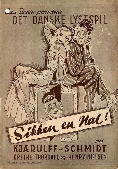 Sikken en nat - Danish Movie Poster