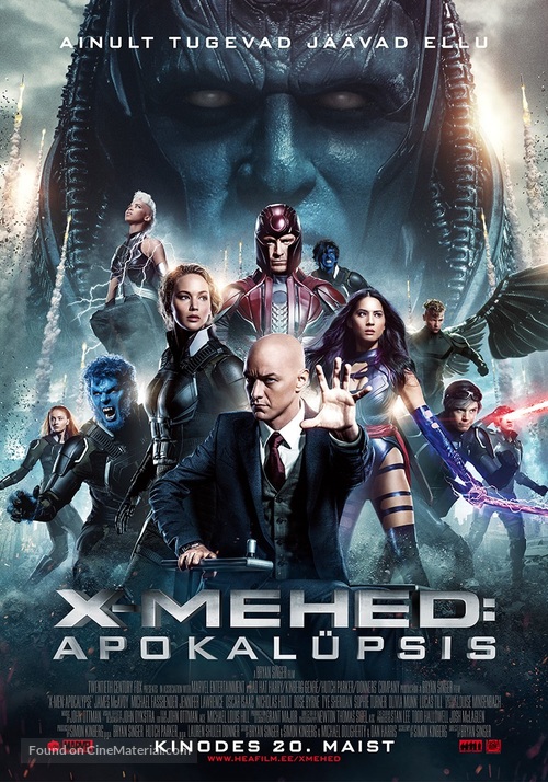 X-Men: Apocalypse - Estonian Movie Poster