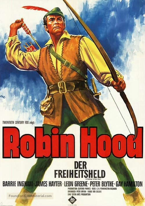 A Challenge for Robin Hood - German Movie Poster