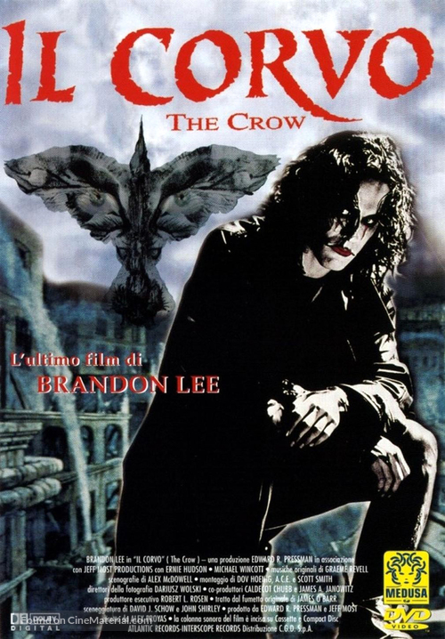 The Crow - Italian DVD movie cover