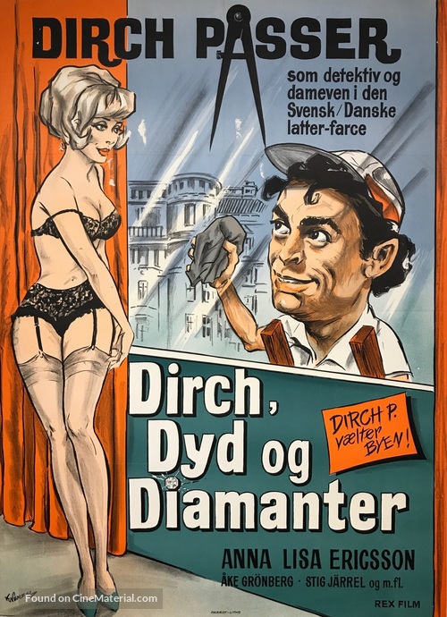 Sju svarta be-h&aring; - Danish Movie Poster