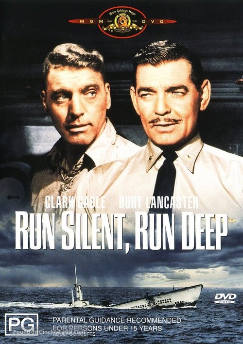 Run Silent Run Deep - Australian DVD movie cover