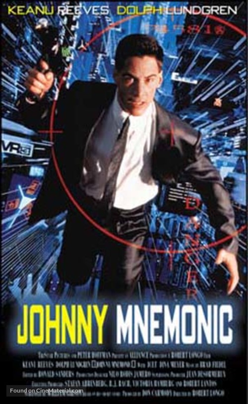 Johnny Mnemonic - VHS movie cover