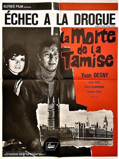 Die Tote aus der Themse - French Movie Poster