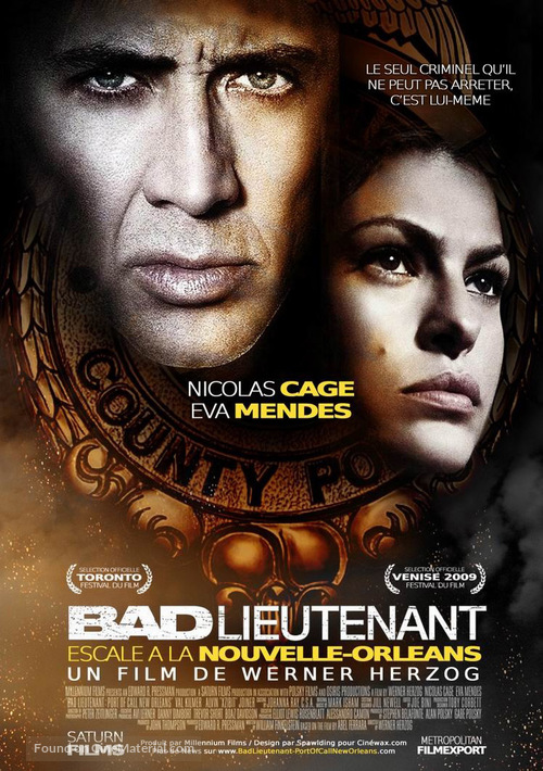 The Bad Lieutenant: Port of Call - New Orleans - French Movie Poster