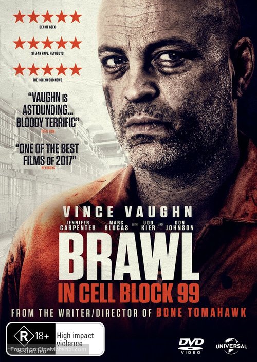 Brawl in Cell Block 99 - Australian Movie Cover