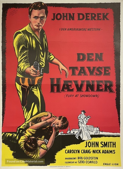 Fury at Showdown - Danish Movie Poster