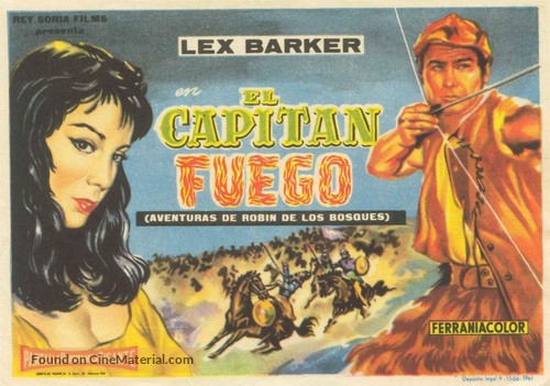 Capitan Fuoco - Spanish Movie Poster