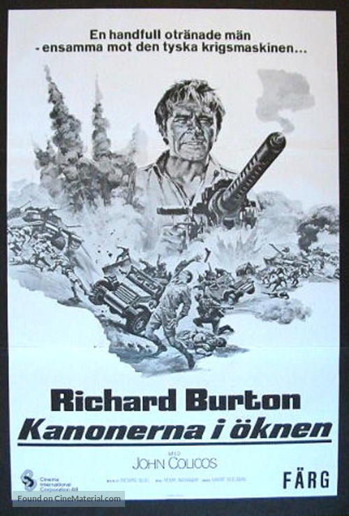 Raid on Rommel - Swedish Movie Poster