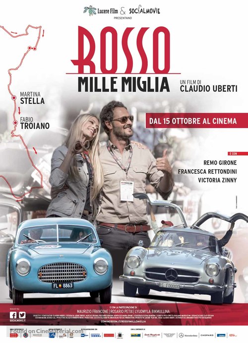 Rosso Mille Miglia - Italian Movie Poster