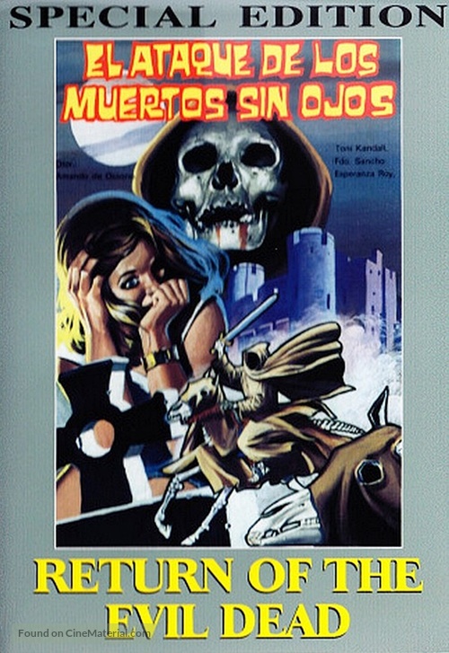 El ataque de los muertos sin ojos - DVD movie cover