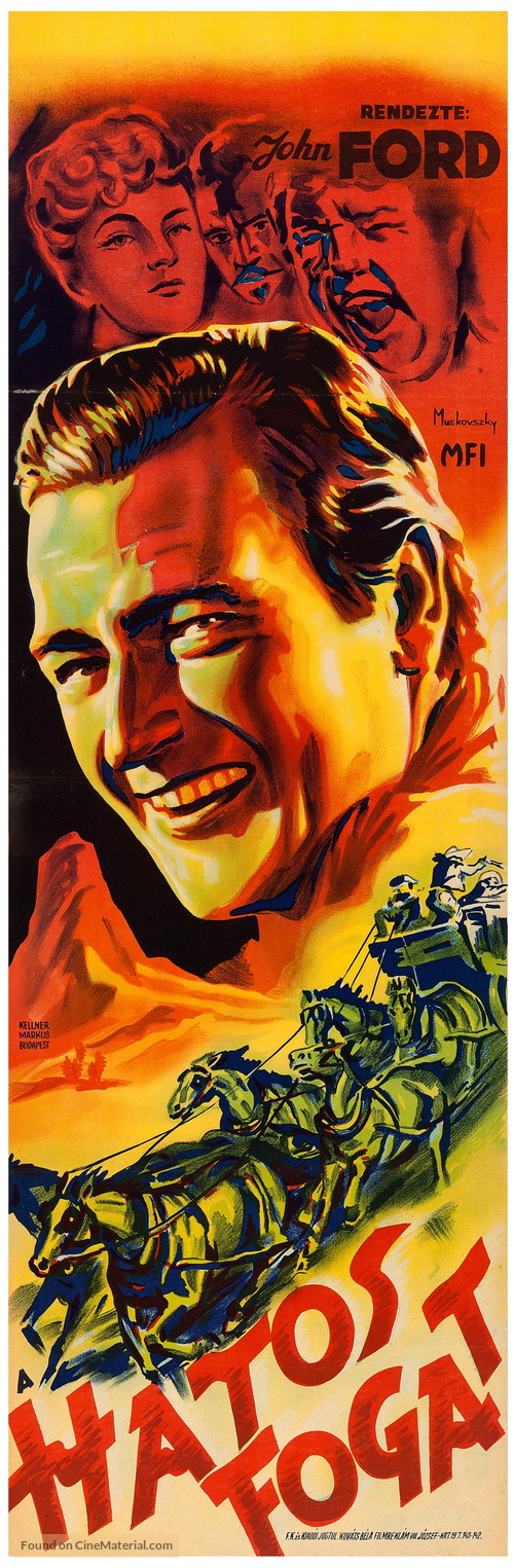 Stagecoach - Hungarian Movie Poster