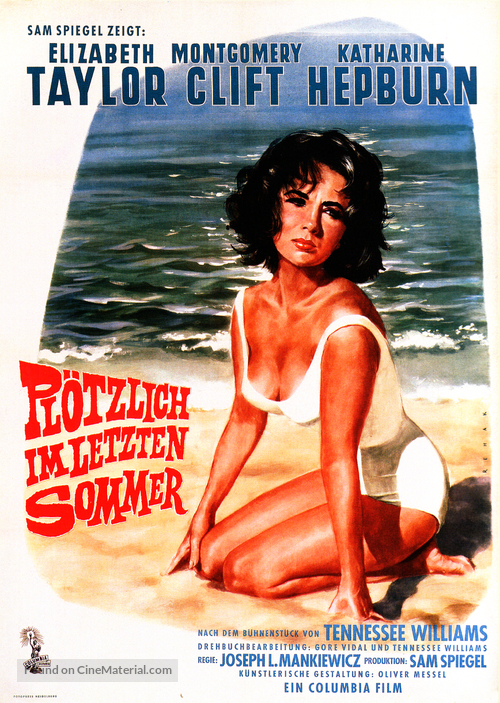 Suddenly, Last Summer - German Movie Poster