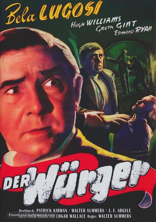 The Dark Eyes of London - German DVD movie cover