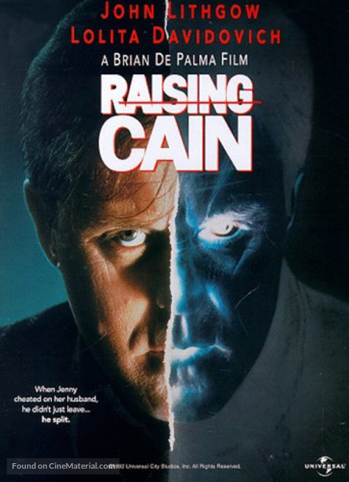 Raising Cain - DVD movie cover