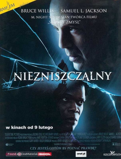 Unbreakable - Polish Movie Poster