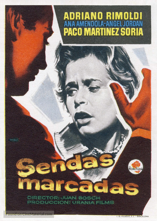 Sendas marcadas - Spanish Movie Poster