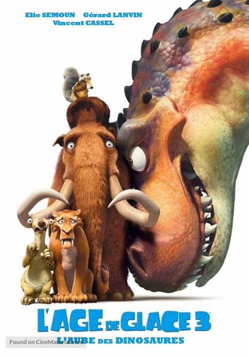 Ice Age: Dawn of the Dinosaurs - French Movie Poster