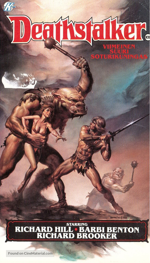 Deathstalker - Finnish VHS movie cover