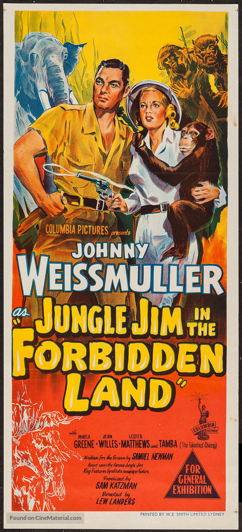 Jungle Jim in the Forbidden Land - Australian Movie Poster