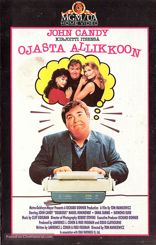 Delirious - Finnish VHS movie cover