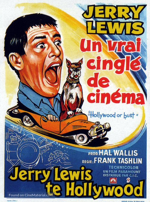 Hollywood or Bust - Belgian Movie Poster