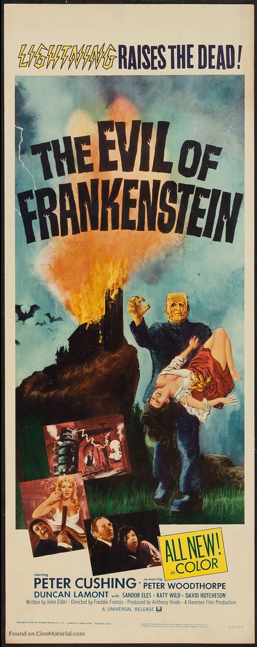 The Evil of Frankenstein - Movie Poster