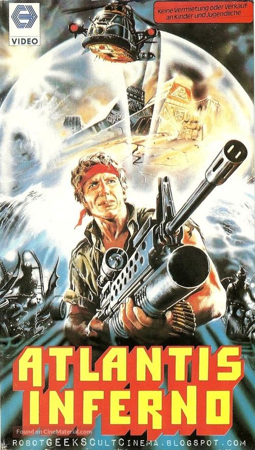 I predatori di Atlantide - German VHS movie cover