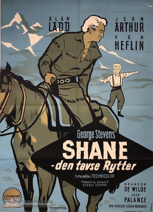 Shane - Danish Movie Poster