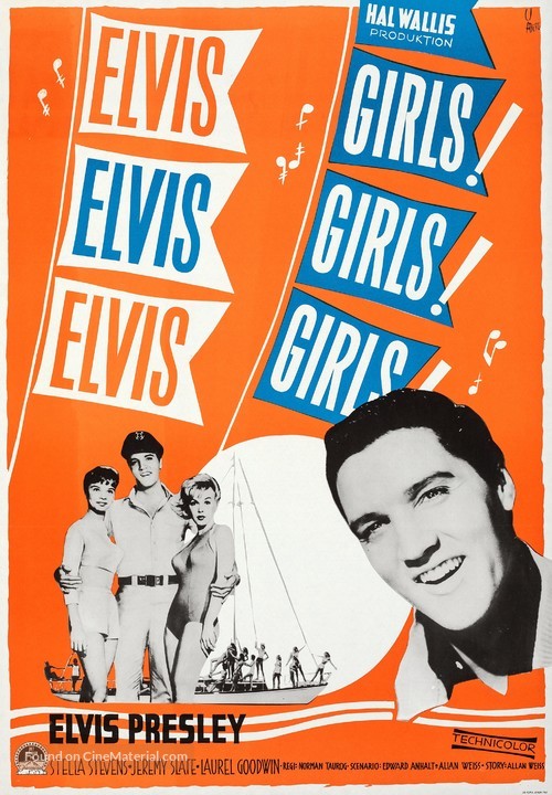 Girls! Girls! Girls! - Swedish Movie Poster