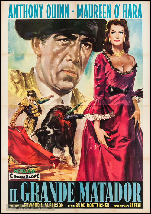 The Magnificent Matador - Italian Re-release movie poster