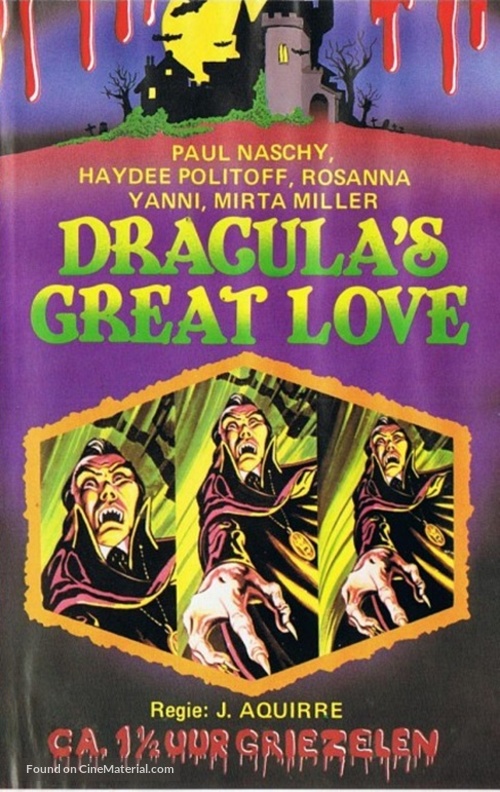 El gran amor del conde Dr&aacute;cula - Dutch VHS movie cover