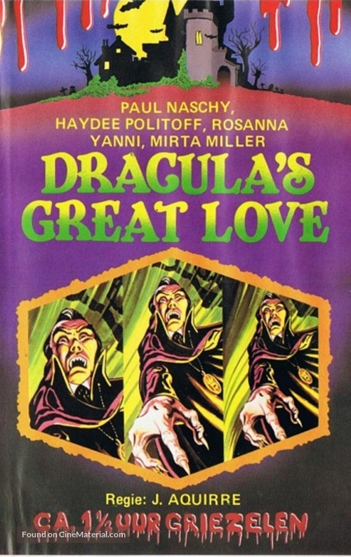 El gran amor del conde Dr&aacute;cula - Dutch VHS movie cover