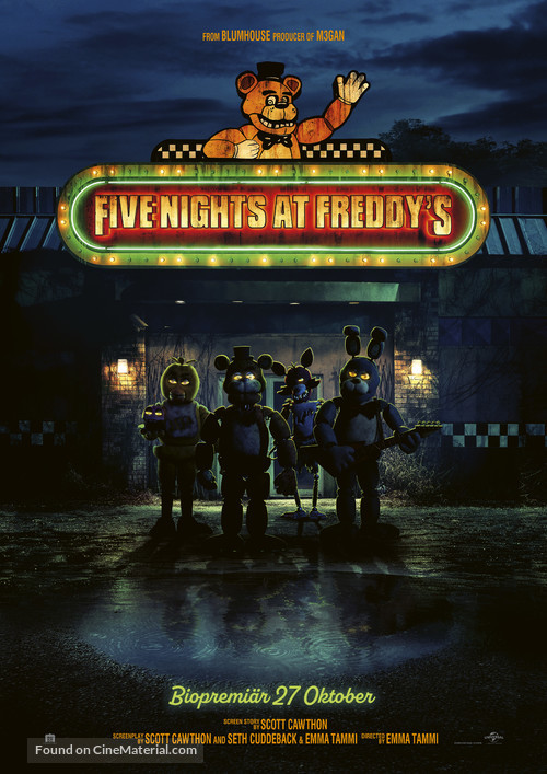 Five Nights at Freddy&#039;s - Swedish Movie Poster