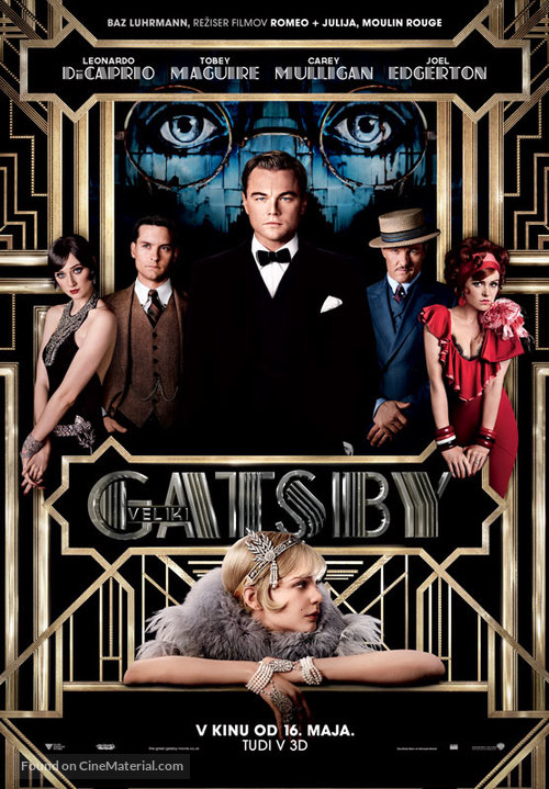 The Great Gatsby - Slovenian Movie Poster