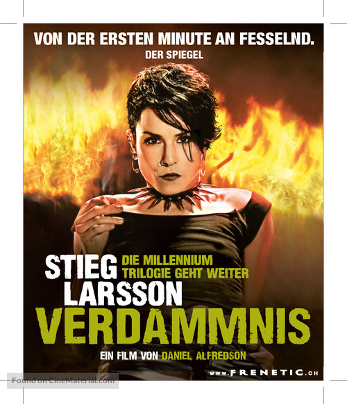 Flickan som lekte med elden - Swiss Movie Poster