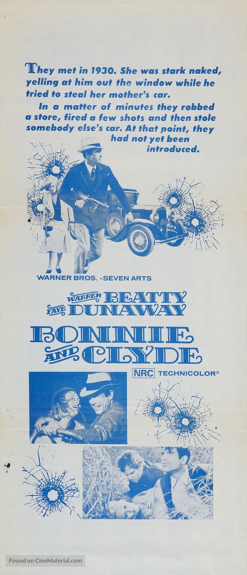 Bonnie and Clyde - Australian Movie Poster