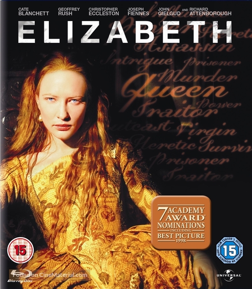 Elizabeth - British Blu-Ray movie cover