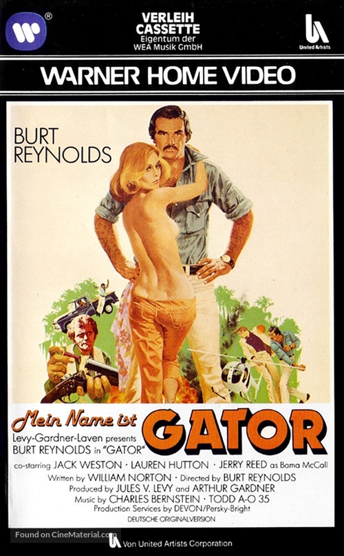 Gator - German VHS movie cover