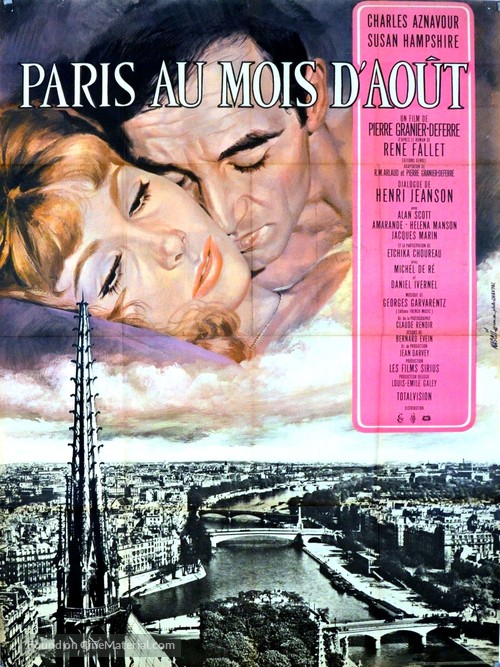 Paris au mois d&#039;ao&ucirc;t - French Movie Poster