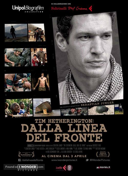 Which Way Is the Front Line from Here? The Life and Time of Tim Hetherington - Italian Movie Poster