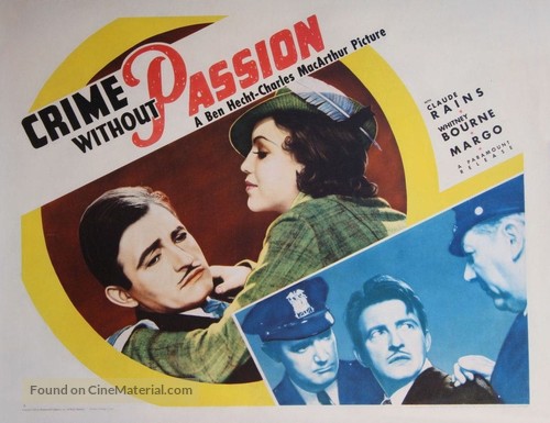 Crime Without Passion - Movie Poster