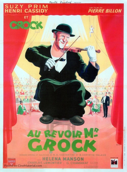 Au revoir M. Grock - French Movie Poster