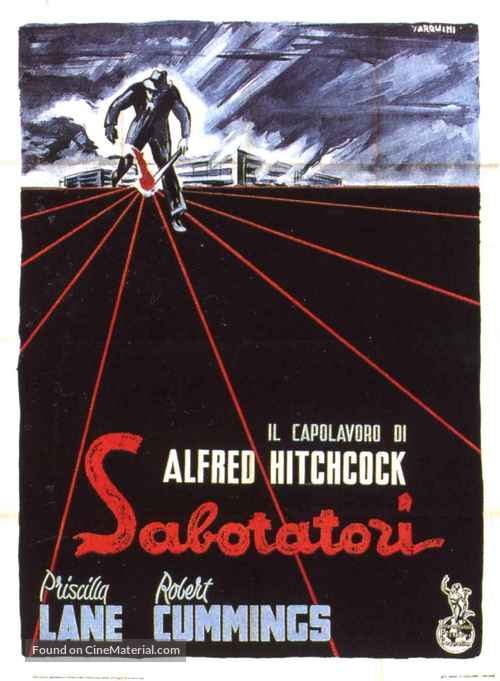 Saboteur - Italian Movie Poster