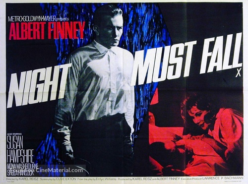 Night Must Fall - British Movie Poster