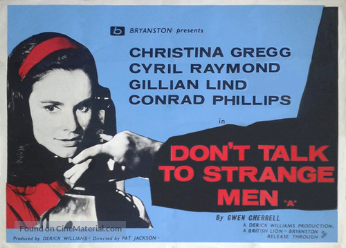 Don&#039;t Talk to Strange Men - British Movie Poster