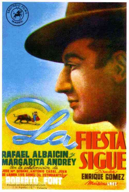 La fiesta sigue - Spanish Movie Poster