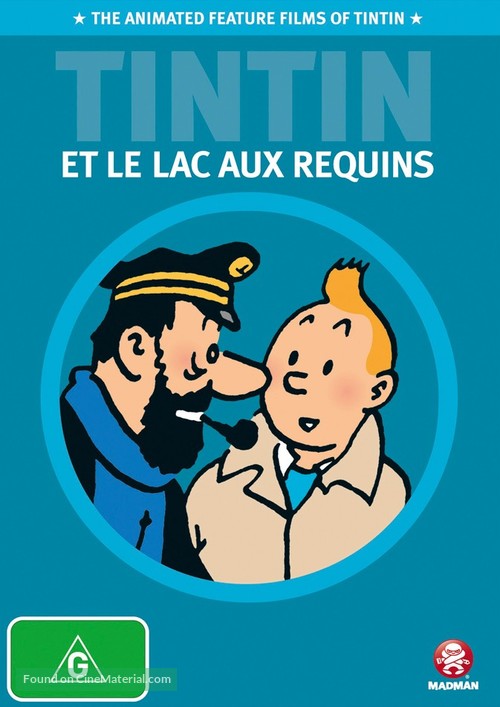 Tintin et le lac aux requins - Australian DVD movie cover