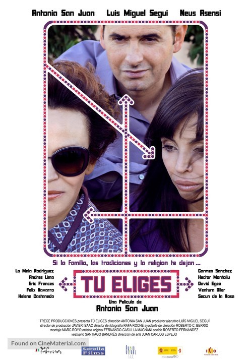 T&uacute; eliges - Spanish Movie Poster